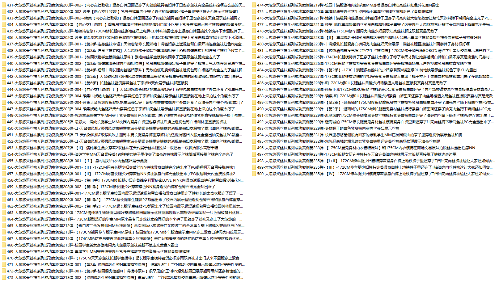 [合集]大忽悠买丝袜系列成功案例 – 全套235期